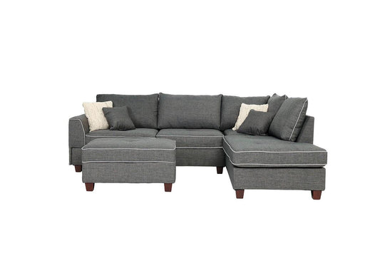 Sectional Sofa with Ottoman (F6542)