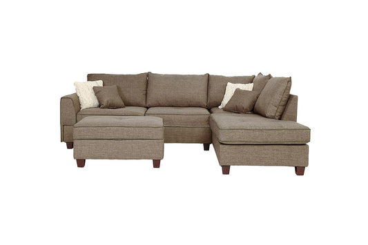 Sectional Sofa with Ottoman (F6544)