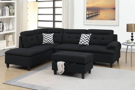 Sectional Sofa with Ottoman (F6588)