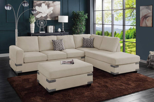 Sectional Sofa with Ottoman (F8805)