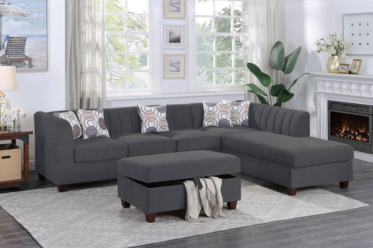 Sectional Sofa with Ottoman (F8828)