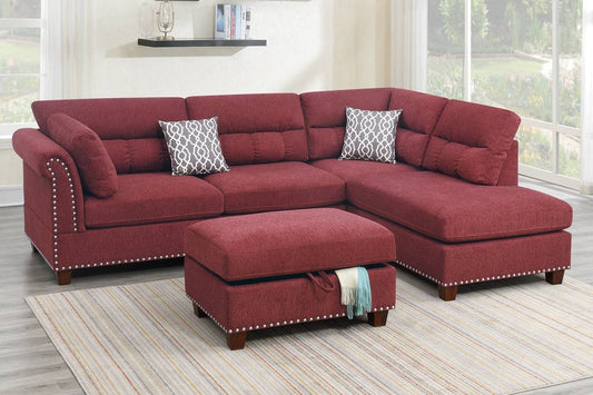 Sectional Sofa with Ottoman (F6419)
