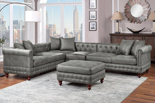 Sectional Sofa with Ottoman (490)