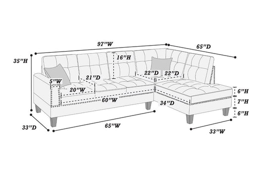 Sectional Sofa (F8883)