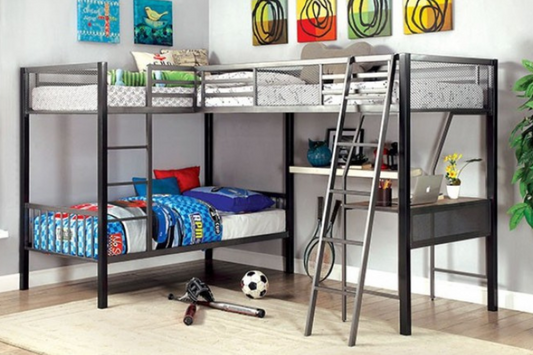 Triple Twin Bunk Bed (CM-BK1049)