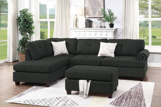 Sectional Sofa with Ottoman (F6415)