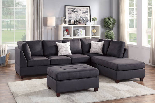 Sectional Sofa with Ottoman (F6423)