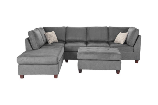 Sectional Sofa with Ottoman (F6424)