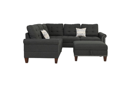 Sectional Sofa with Ottoman (F6474)