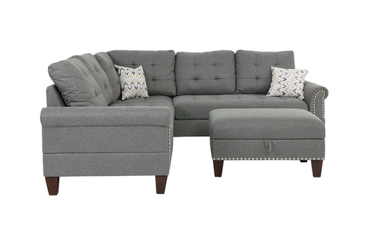 Sectional Sofa with Ottoman (F6475)