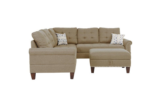 Sectional Sofa with Ottoman (F6476)