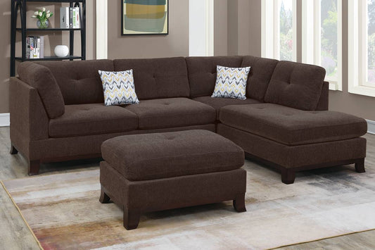 Sectional Sofa with Ottoman (F6477)