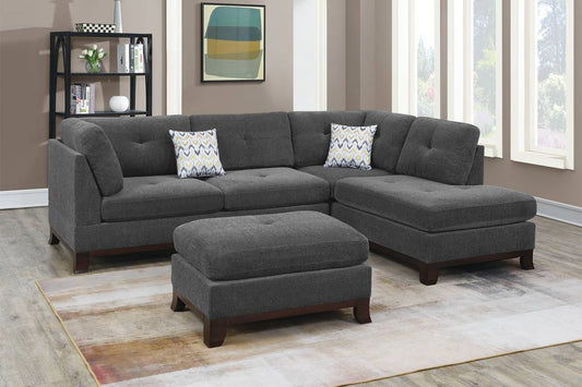 Sectional Sofa with Ottoman (F6479)