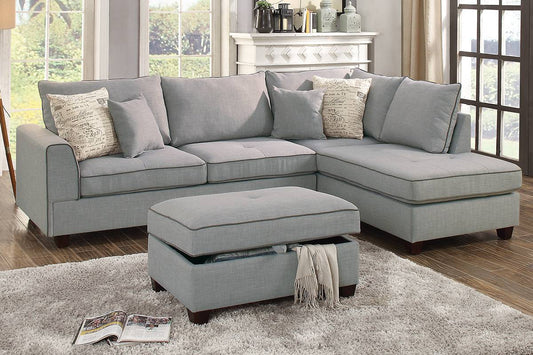 Sectional Sofa with Ottoman (F6543)