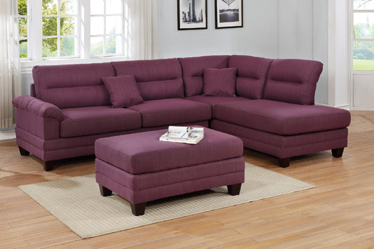 Sectional Sofa with Ottoman (F6587)