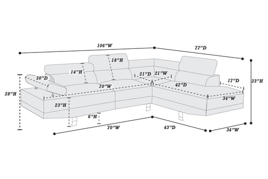 Sectional Sofa (F7569)