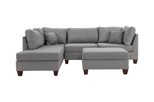 Sectional Sofa with Ottoman (F7606)