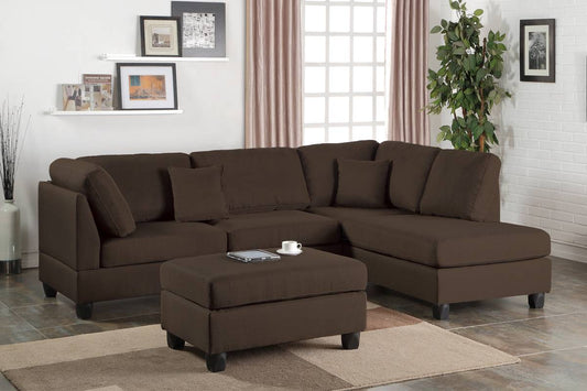 Sectional Sofa with Ottoman (F7608)