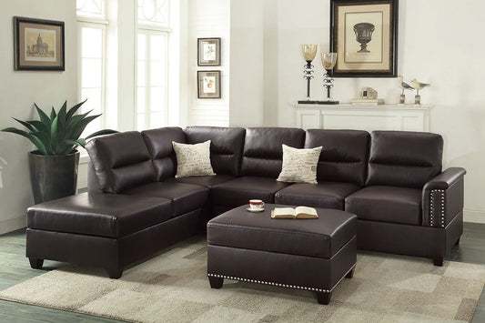 Sectional Sofa with Ottoman (F7609)