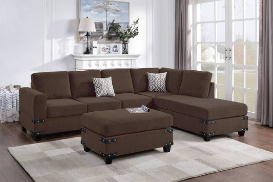 Sectional Sofa with Ottoman (F8806)