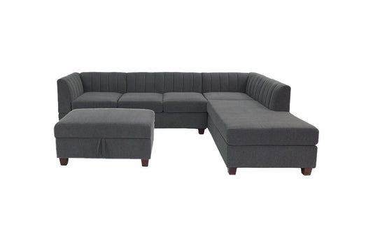 Sectional Sofa with Ottoman (F8828)