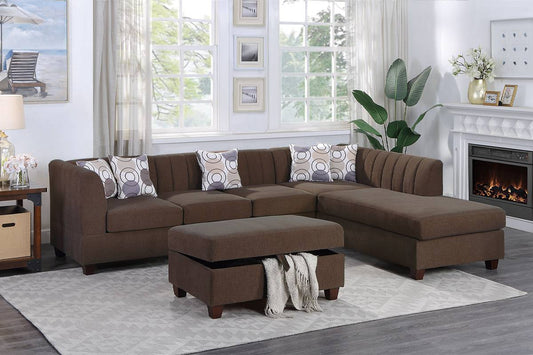 Sectional Sofa with Ottoman (F8829)