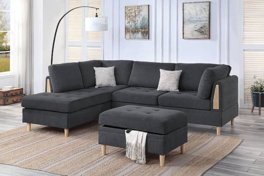 Sectional Sofa with Ottoman (F8852)