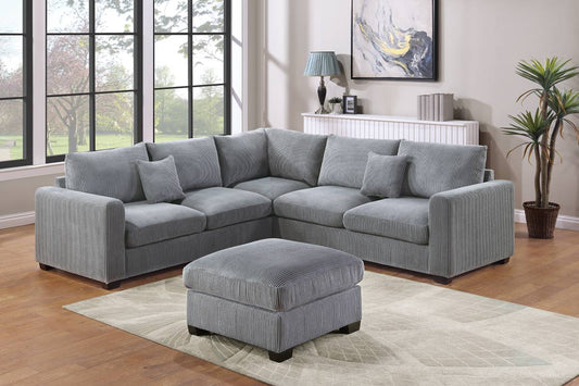 Sectional Sofa with Ottoman (F8890)