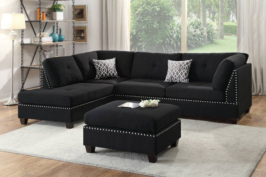 Sectional Sofa with Ottoman (F6974)