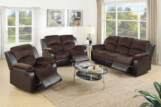 Manual Motion Sofa, Love Seat & Chair (F6695, F6696, F6697)